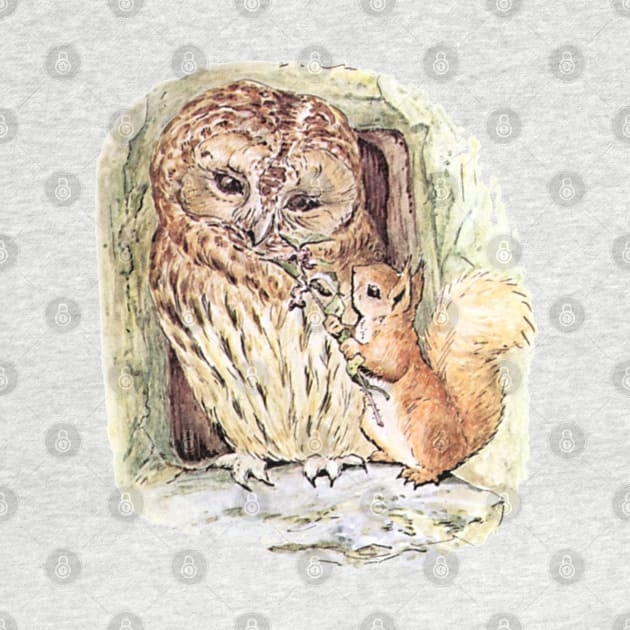 Squirrel Nutkin and Mr. Brown - Beatrix Potter by forgottenbeauty